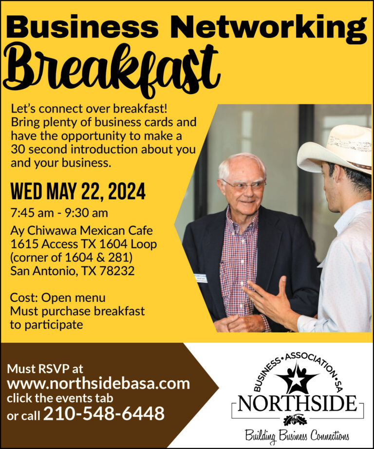 Northside Business Association San Antonio Networking Breakfast May 2024