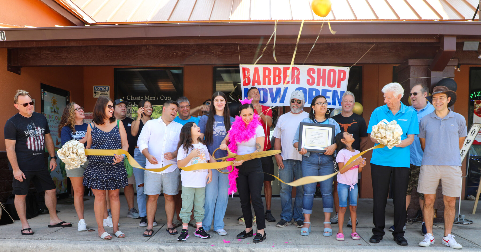 Executive Mens Grooming Ribbon Cutting